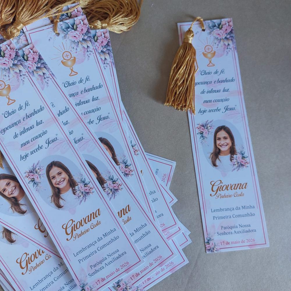 Marcador de Páginas com Tassel de Seda para lembrança de aniver