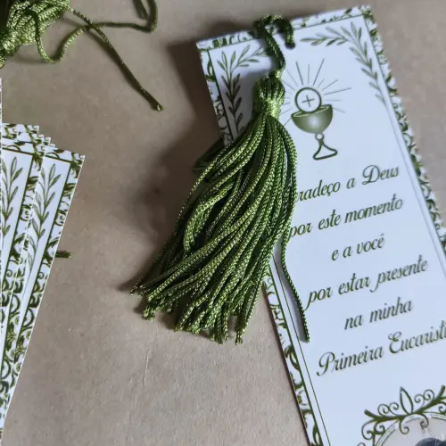 Marcador de Páginas com Tassel de Seda para lembrança de aniversário - Cópia