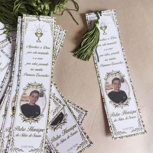 Marcador de Páginas com Tassel de Seda para lembrança de aniver