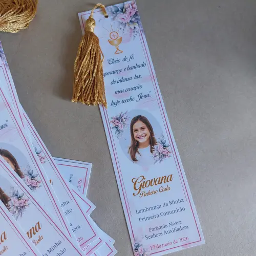 Marcador de Páginas com Tassel de Seda para lembrança de aniver