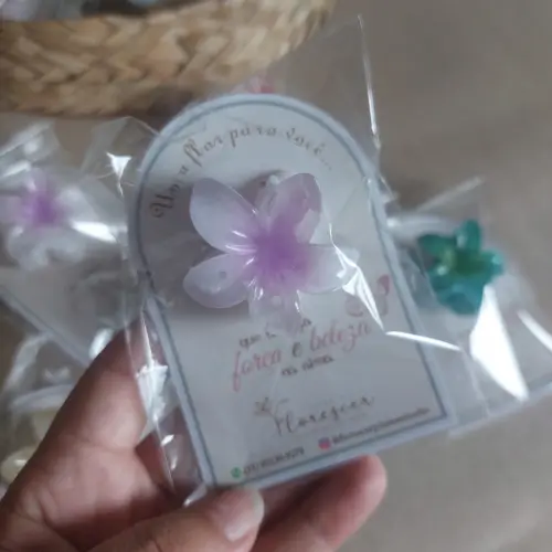 Card Piranha flor 4cm