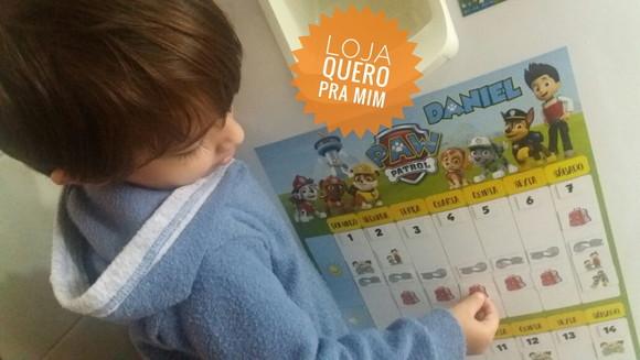 Calendário de Rotina Semanal Personalizado em Imã Sereias