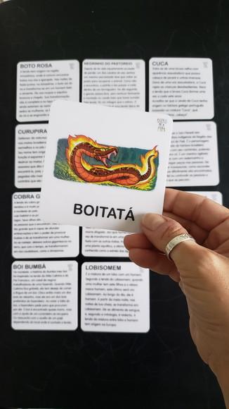 Kit 12 Flashcards Montessori Folclore Brasileiro, Frente/verso