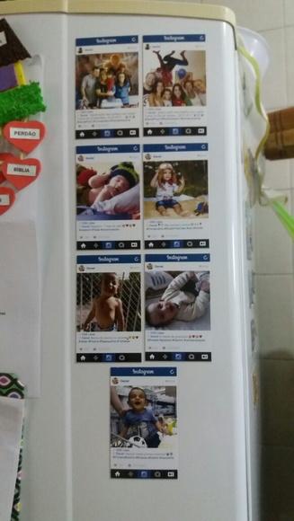 Kit 13 imãs acompanhamento mensal bebê