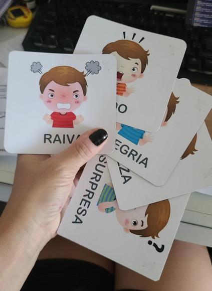 Kit 6 Imãs de Geladeira Emoções e Sentimentos