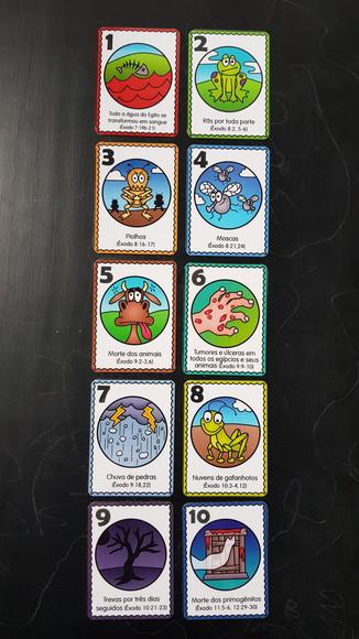 Kit Flashcards as 10 Pragas do Egito