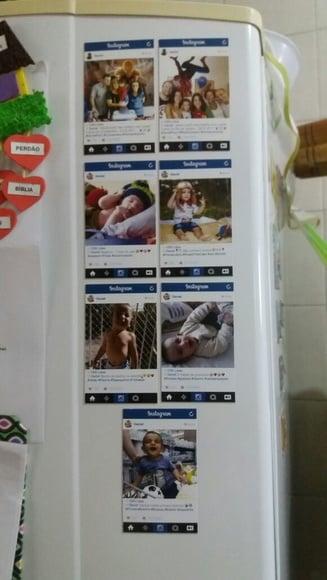 Kit 13 imãs acompanhamento mensal bebê