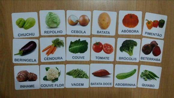 Kit 18 Flashcards Vegetais