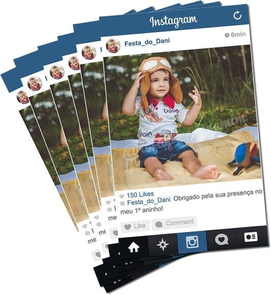 Lembrança de Imãs Personalizados Instagram fotoimã