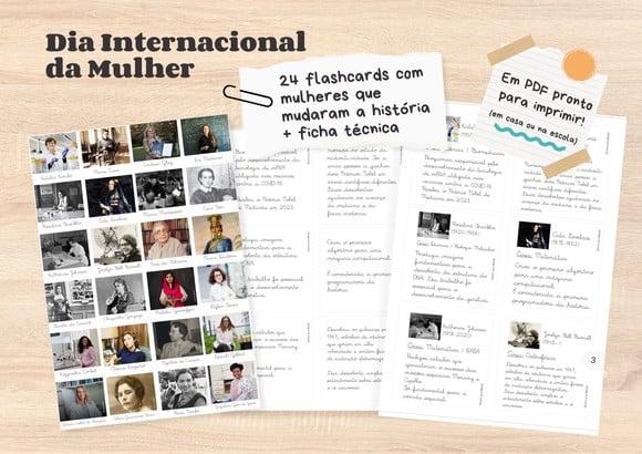 PDF Flashcards Mulheres Que Mudaram a História Dia da Mulher