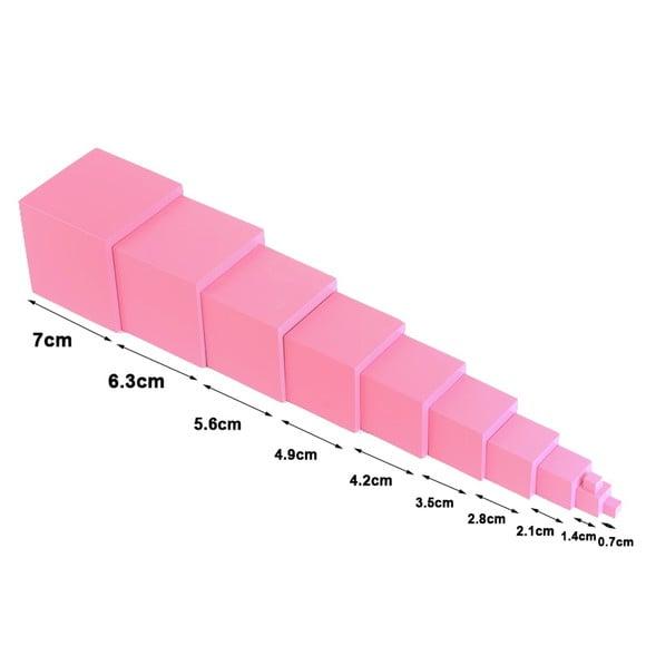 Torre Rosa Montessori Doméstica Madeira 0,7-7cm
