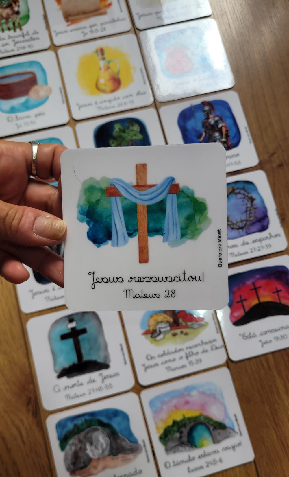 PDF Flashcards Páscoa Cristã Ressurreição Semana Santa - Arqu