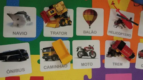 Kit 18 flashcards Meios de Transporte