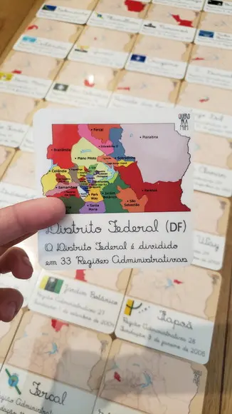 Kit 36 Flashcards Regiões Administrativas Brasília Geografia