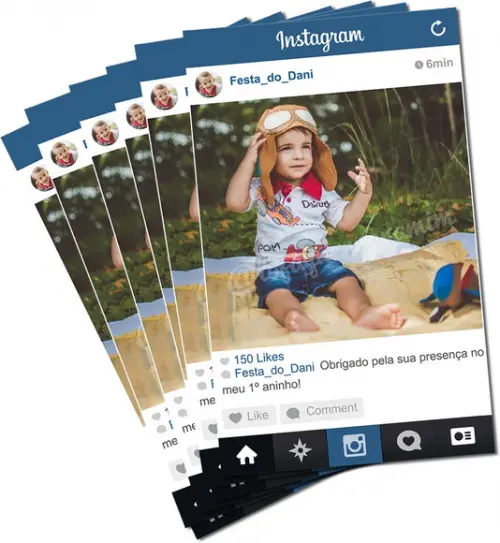 Lembrança de Imãs Personalizados Instagram fotoimã