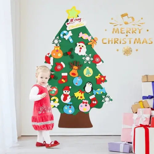 Árvore de Natal Montessoriana de Feltro