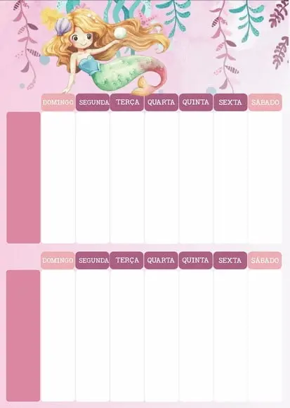 Calendário Rotina Semanal Personalizado em Imã Dinossauros
