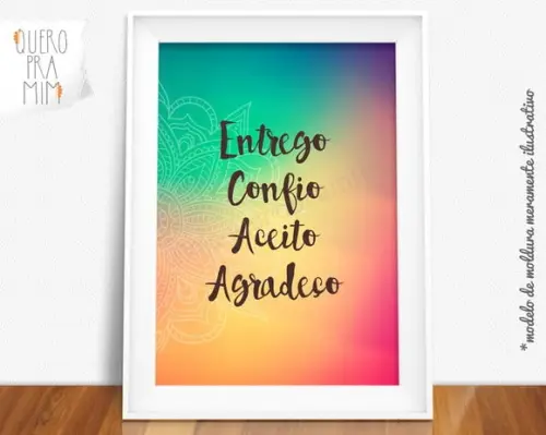 Kit de Quadros Ho'oponopono e Entrego Confio Aceito Agradeço