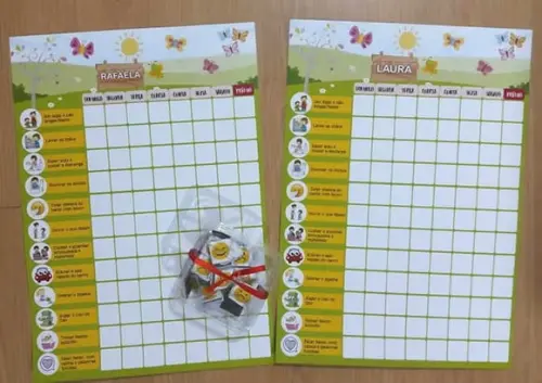 Quadro de tarefas/incentivo Super Nanny imã Fadas A4
