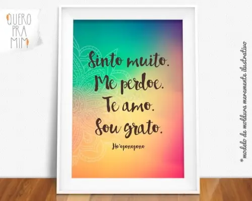 Quadro Ho'oponopono A4