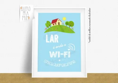 Quadro Lar e wi-fi automático A4