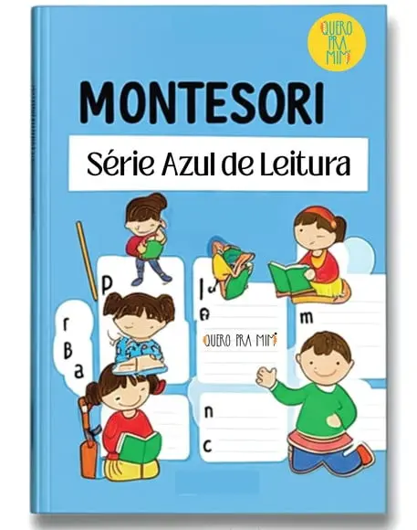 Série de Leitura Montessori Azul - Arquivo pdf Digital