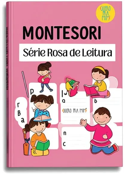 Série de Leitura Montessori Rosa- Arquivo pdf Digital