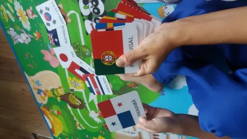 Kit 36 Flashcards Bandeiras de Países 2 - Montessori