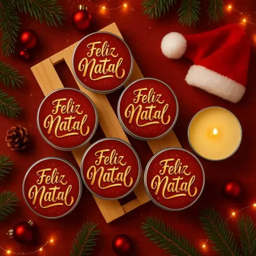 Vela Latinha Natal