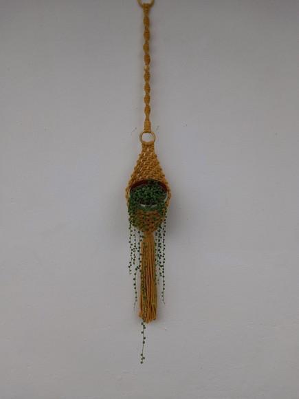 Cachepô Pendente Macramê