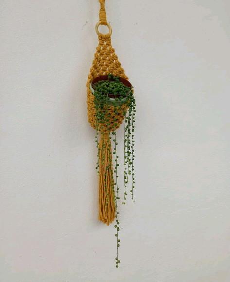 Cachepô Pendente Macramê