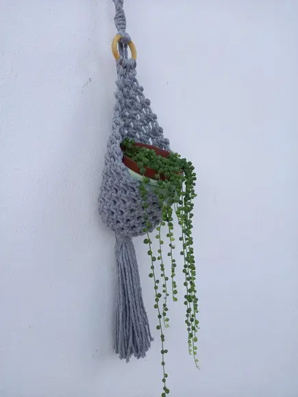 Cachepô Pendente Macramê