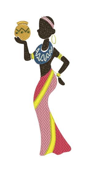 Matriz de Bordado Africana 07