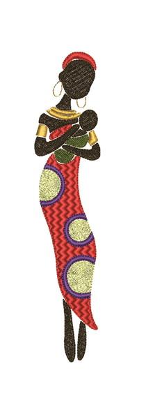 Matriz de Bordado Africana 08