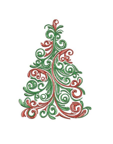 Matriz de Bordado Arvore de Natal 01