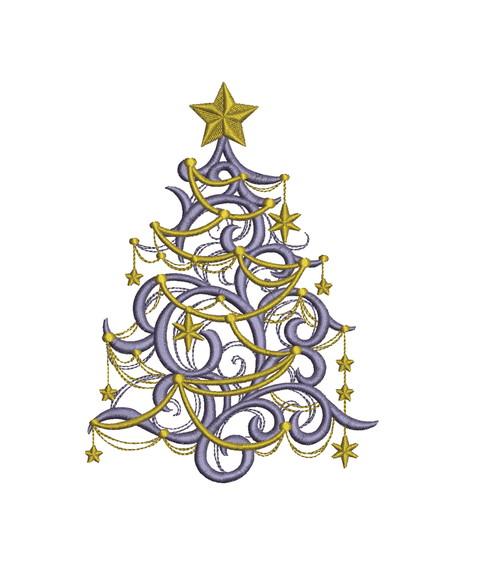 Matriz de Bordado Arvore de Natal 03