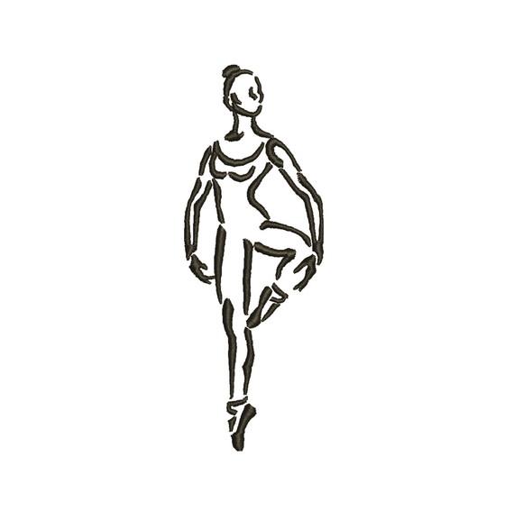Matriz de bordado Bailarina Ballet 01