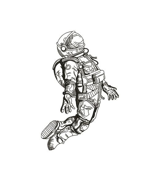 Matriz de Bordado Astronauta