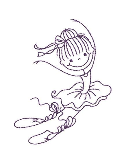 Matriz de bordado Bailarina Ballet 17
