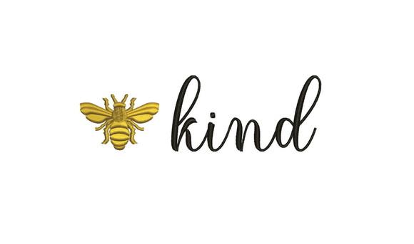 Matriz de bordado Bee Kind