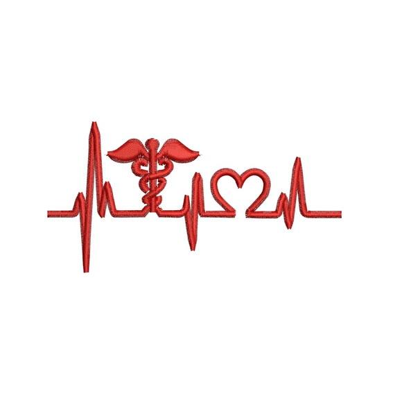 Matriz de Bordado Batimento Medicina
