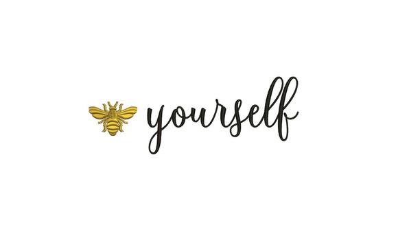 Matriz de bordado Bee yourself
