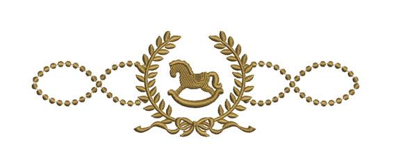 Matriz de Bordado Cavalo Balanço Ramos
