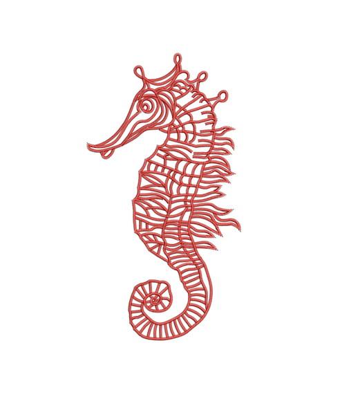 Matriz de Bordado Cavalo Marinho 03