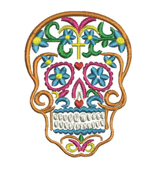 Matriz de Bordado Caveira Mexicana