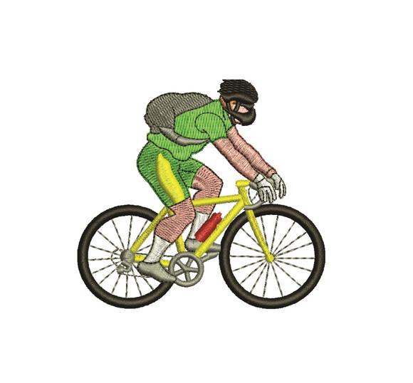 Matriz de bordado Ciclista 01