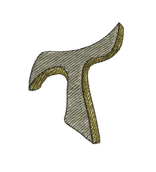 Matriz de bordado Cruz Tau Franciscano_02