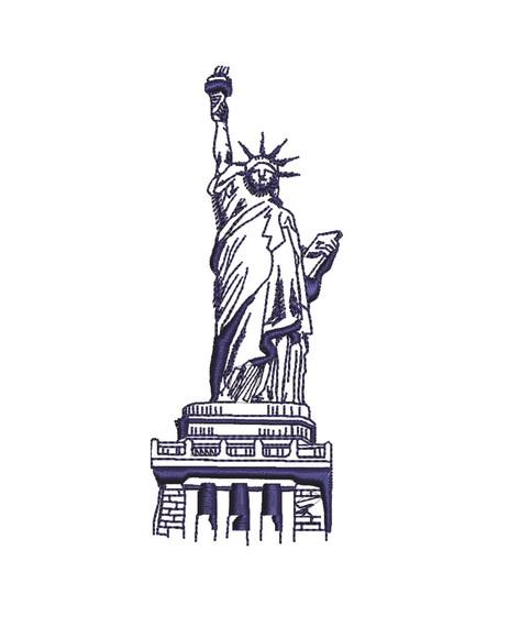 Matriz de bordado Estatua da liberdade