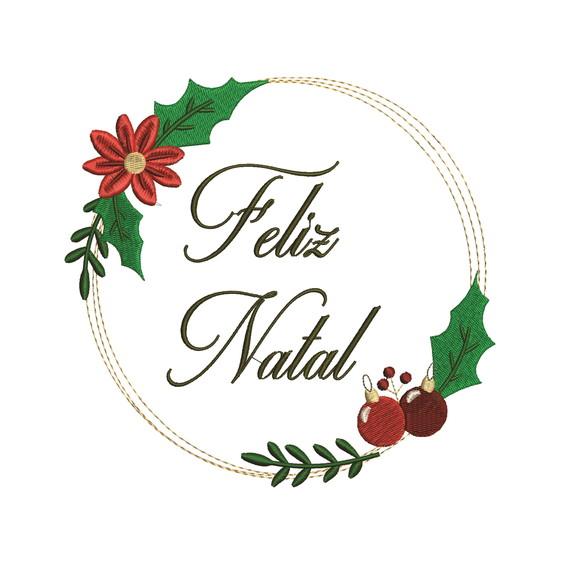 Matriz de Bordado Feliz Natal 08