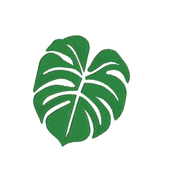 Matriz de Bordado Folha Costela de Adão_02 Monstera